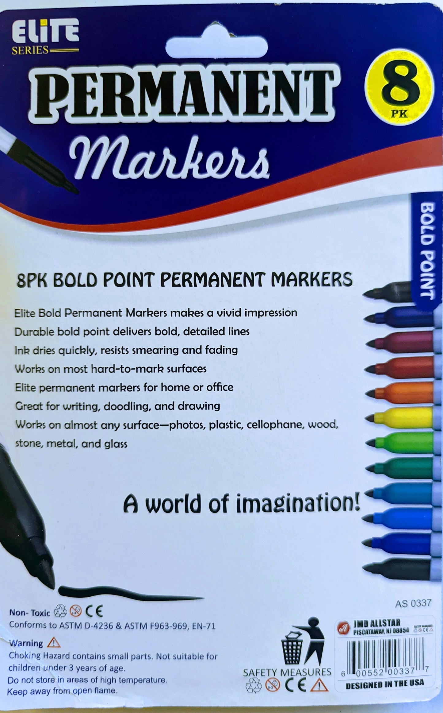 Permanent color markers