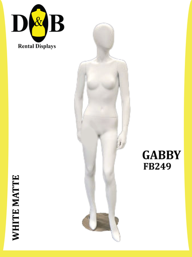 Headless Full Body White Matte, Female GABBY FB249