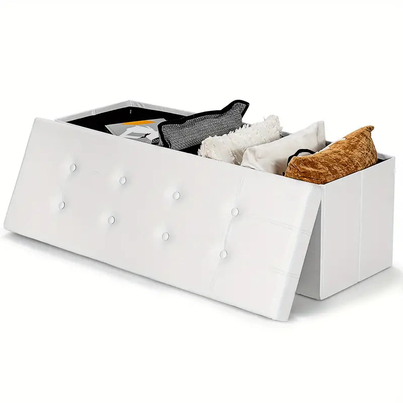 Storage-Ottoman (White) (FN293)