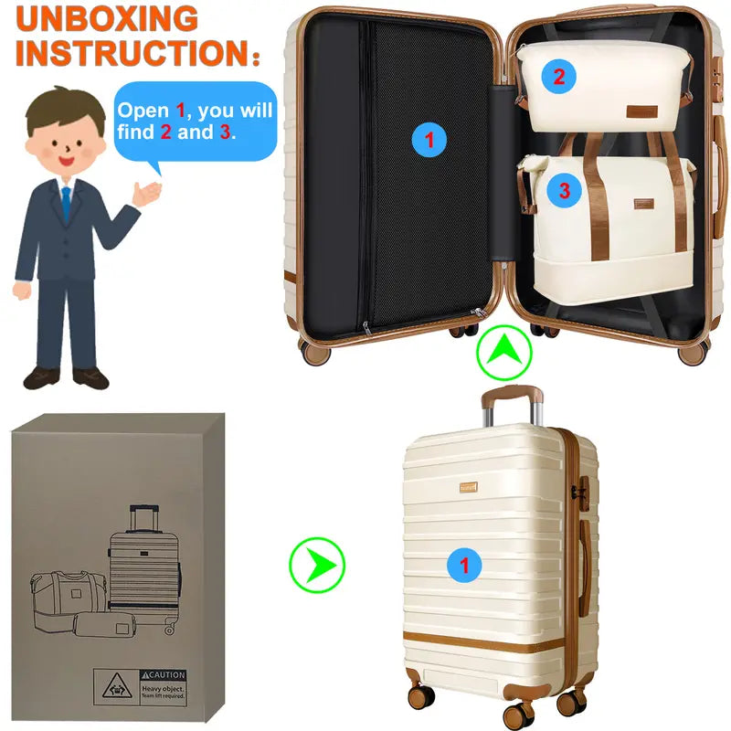 Suitcase Set Luggage Sets, [FREE-Click for details]