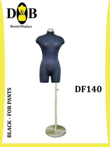 B-Dress Form , Black, Size 6/8, Female DF140