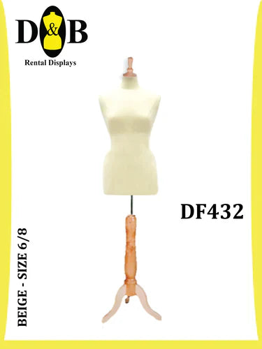 B-Dress Form, Beige, Size 6/8, Female DF432