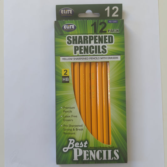 Sharpened pencils