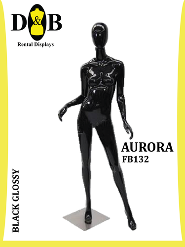 Egghead Full Body  Black Glossy Female AURORA FB132