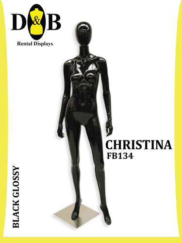 Egghead Full Body Black Glossy  Female CHRISTINA FB134