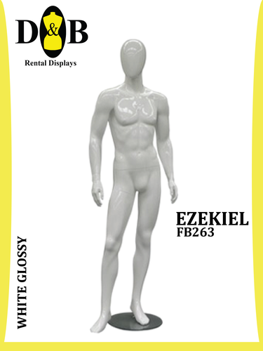 Full Body White Glossy Male EZEKIEL FB263